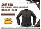 Shop Now Icon Overlord3 Leather Black Jacket Online in the Uk