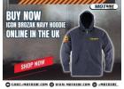 Buy Now Icon Brozak Navy Hoodie Online in the Uk 