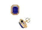 Best Tanzanite Stud Earrings in AAAA Quality