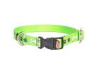 Nylon Paw Print Dog Collar with Adjustable