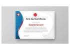 First aid Certificate