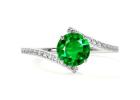 Natural Emerald Green Ring AAAA Quality 1.01cttw