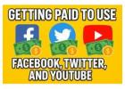 Get Paid To Use Facebook, Twitter and YouTube – Work From Home