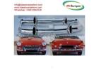 MGB bumpers with rubber on over riders