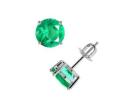 Luxury Emerald Gemstone Earrings 1.50cttw