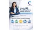 What is ISO Certification Online in India?