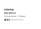Work From Home & Earn $35/hr for Listening