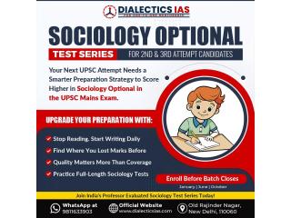 UPSC Sociology Optional Test Series 2026-27: Flexible Options for Beginners and Professionals