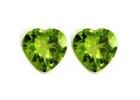 Order Gemstones for Sale Peridot Heart Matched Pair AAA
