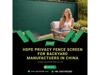 HDPE Privacy Fence Screen for Backyard Manufactuers in China - Agrishade