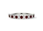 Own Ruby Wedding Band Diamond and Ruby Classic Band