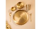 Buy Best Brass Dinner Set for babies Online