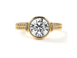 Browse Unique Lab Created Diamond Rings Online with Certified Quality