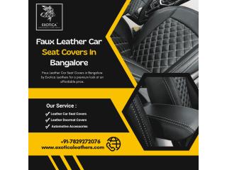 Faux Leather Car Seat Covers In Bangalore