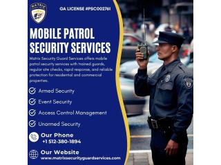 Mobile Patrol Security in Texas for Wide Safety
