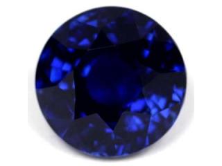 Buy Intense Blue Sapphire Gemstone in Round Shape Stone with Best Price Offer