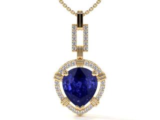 AAA Quality Tanzanite Necklace Online with Certified Quality