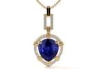 AAA Quality Tanzanite Necklace Online with Certified Quality