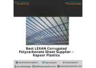 Best LEXAN Corrugated Polycarbonate Sheet Supplier – Kapoor Plastics