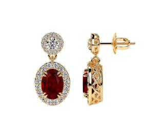 Buy Ruby Stud Earring Online at Best Prices