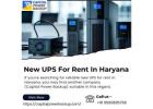 New UPS for Rent in Haryana | Efficient & Hassle-Free Solutions