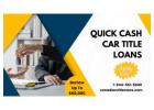 Quick Cash With Car Title Loans British Columbia
