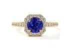 Buy Stunning Natural Prong Set Round Diamonds Tanzanite Ring Today