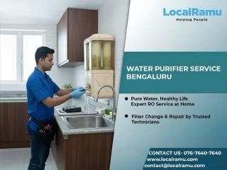 Safe Water Starts Here LocalRamu Water Purifier Service in Bengaluru