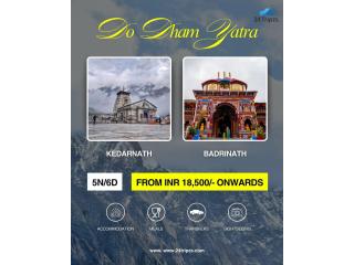 Do Dham Yatra Package ₹18,500 – Hotel, Meals & Cab Included