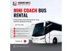 Spacious Mini Coach Bus Rental for Corporate Trips