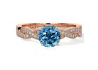 Shop Women's Engagement Rings with  Swiss-Topaz Prong Set and Diamond