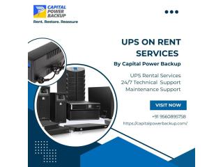 UPS Systems on Rent in Greater Noida | 24/7 Backup Solutions