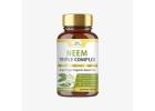 Shop Neem Triple Complex Capsules – Herbal Detox & Skin Support Formula | organicveda
