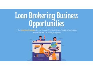Broker in loans and investments in various projects