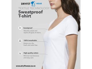 Women Scoop Neck Sweat Proof Undershirt