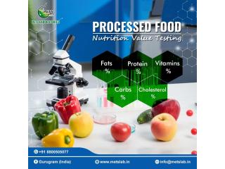 Processed Food Nutrition Value Testing