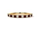 High Quality Ruby Wedding Band Available Online