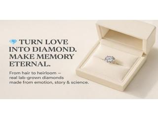 Exclusive cremation diamond memorial ash transformation | Black Jack LLC