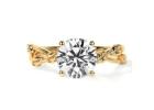 Best Deal Solitaire Lab Diamond Ring 18k Yellow Gold IGI Certified