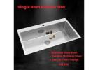 Affordable Large Single Bowl Kitchen Sink With Drainboard Online