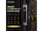 Smart Storefront Door Lock with Keyless Entry & Strong Protection