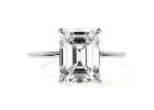 Get Emerald Cut Diamond Engagement Ring Halo Diamond Ring