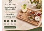 Serve Snacks & Drinks with a Premium Wooden Serving Tray