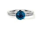 Shop Now Solitaire Engagement Ring Premium Topaz Diamond Ring