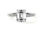 Get Emerald Cut Diamond Engagement Ring Elegant Diamond Ring