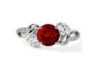 Get Nature Inspired Jewelry Elegant Ruby Diamond Ring