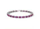 Luxury Pink Sapphire Bracelets for Women with Diamonds
