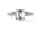 Get Emerald Cut Diamond Engagement Ring Elegant Diamond Ring