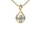 Stunning Custom lab diamond pendant in Modern Style