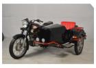 Retro Royal Enfield Motorcycle with Elegant Sidecar Build
